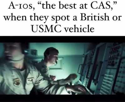 “I feel so safe with my bright distinguishing markings on my Warrior IFV. They couldn’t possibly be mistaken for anything other than markings. Wait what’s what sound?”