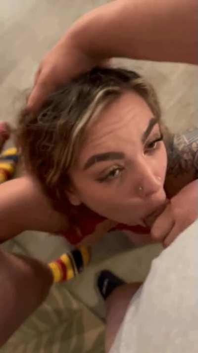 I love gagging on 2 cocks