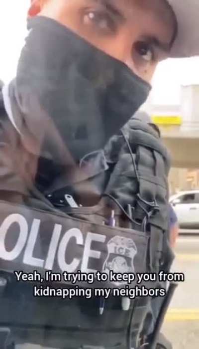 Civil courage -following ICE from a safe and lawful distance