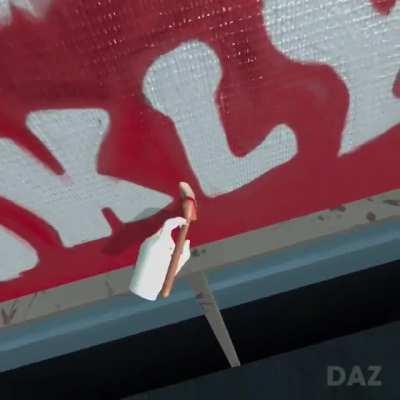 Painting Clementine in VR using the 