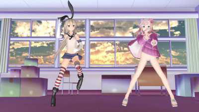 Shimakaze & Ro500 - Happy Trap [MMD R18]