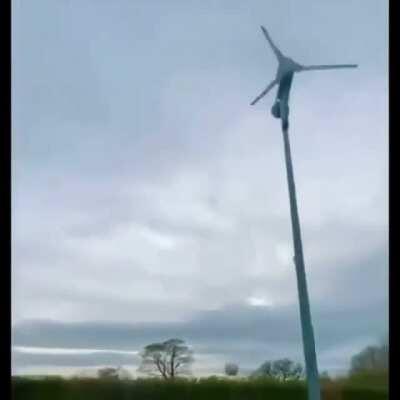 Trying to hit a windmill with a football