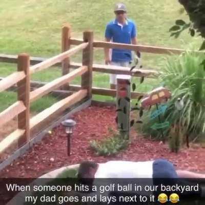 Watch the golfer die inside
