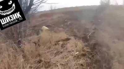 Ukrainian unit attacking into a russian trench system.