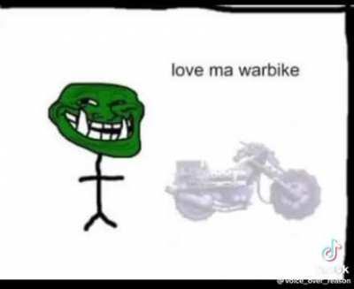 Why does the warbike disappear after being painted?