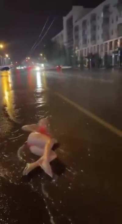 She's out there, Jerry. And she's loving every minute of it