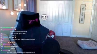 Asmr darling shows off her fat ass in a Spider-Man costume