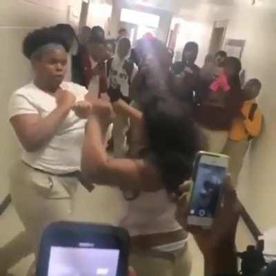 She was out here working this girl like a pro