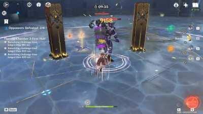 This team is absolutely nuts and makes clearing any content a joke (Albedo+Venti+ZL+Benny)