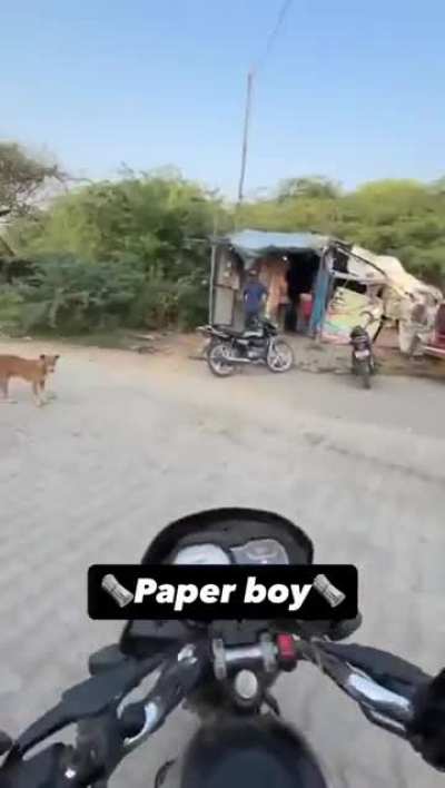 This 20 yr old paperboy with 30 yrs of exp