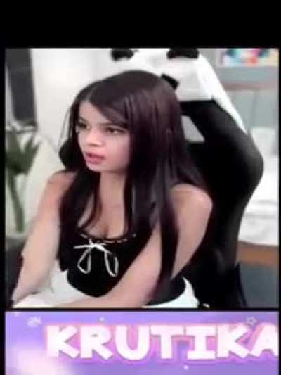 Krutika moaning and squzeezing her boobs