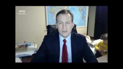 Let’s destroy Dad’s live broadcast on BBC and make him feel super uncomfortable