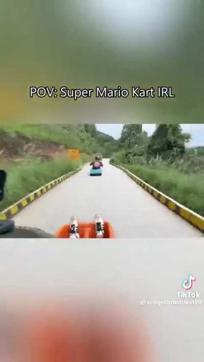 In a park in Vietnam you can pay to play Mario Kart IRL