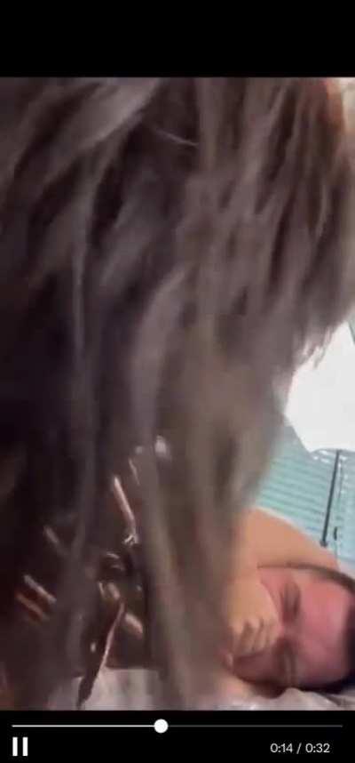 Elara Wren's bullies a guy in her scissorhold