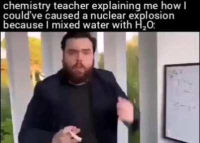 Now imagine drinking water, what would happen