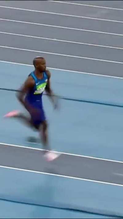 This man was literally flying!