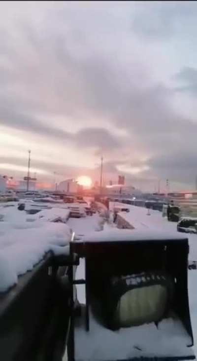 Drone attack on Ust-Luga port infrastructure, Leningrad region, reports say the target was an oil terminal. January 4, 2025