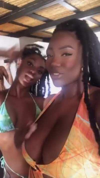 Look at the size of them compared to her friend