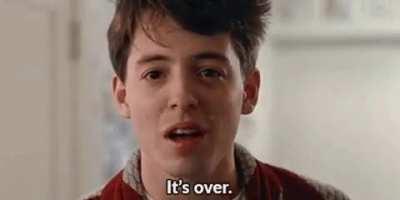 You're still here? It's over...go home...