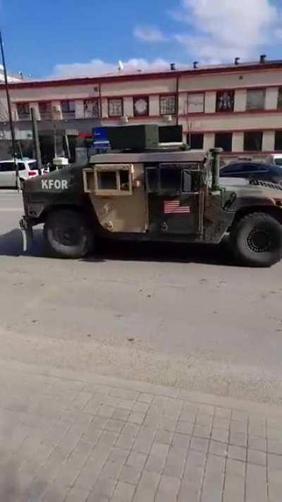 American KFOR movement's in Prishtina City centre 26.02.2022!