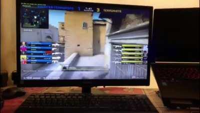 Had to take with mobile for technical reasons. But imagine going short and seeing that.