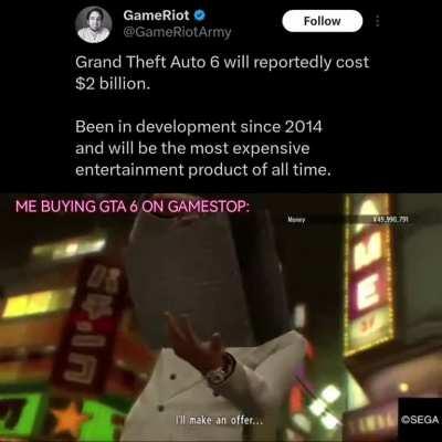 These modern games are getting expensive smh