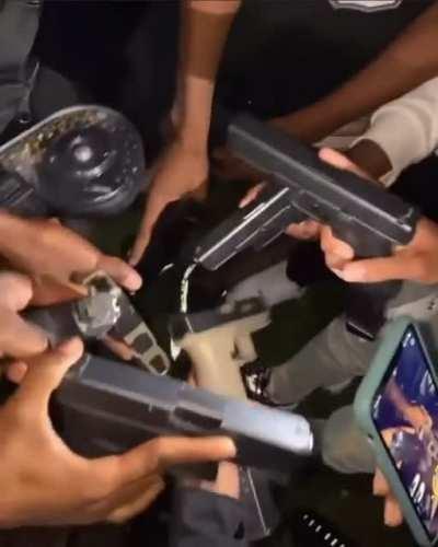 Idiots show switches on their glocks