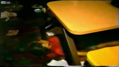 The crime scene of the McDonald's massacre in San Ysidro, July 18, 1984. | VERY GRAPHIC.