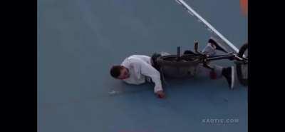 HMFT after my hat flies off and I slam my face on pavement.