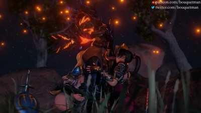 Futa threesome ( bouquetman) [SoulCalibuR]