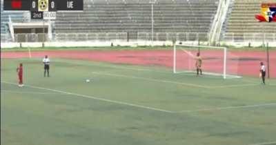 Totally fixed penalty kicks in a match in Nigeria looks like this.