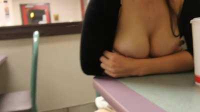 Flashing Big Boobs In Public