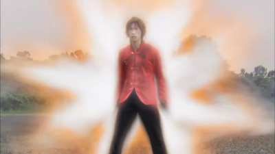 Anime moment in Gekiranger