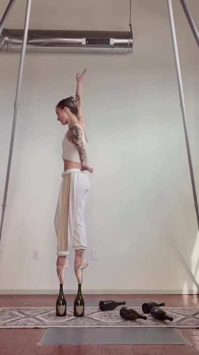 Impressive ballerina skills