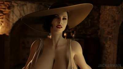 a night with Lady Dimitrescu (Jacker man) [resident evil](short movie)