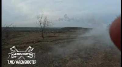 RU POV Claimed Destruction of a Ukrainian helicopter from MANPADS by Wagner PMC fighters over Artyomovsk - footage from the front Military transport Mi-8 was shot down from a portable anti-aircraft missile system on Saturday - January 21