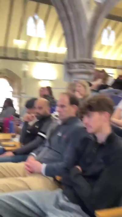 Free Palestine protesters at University of Glasgow