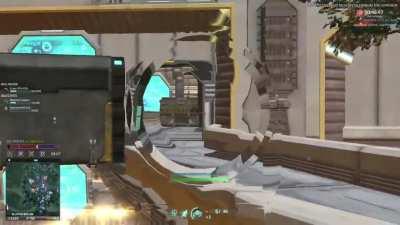 Cloaked infil is visible behind object in biolab cap point?