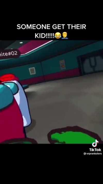 Kid gives address on among us