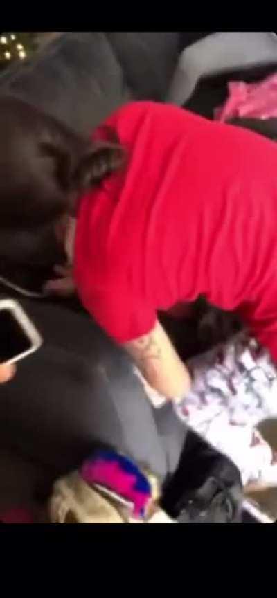 Season's Beatings.. girl is stomped and spit on for 