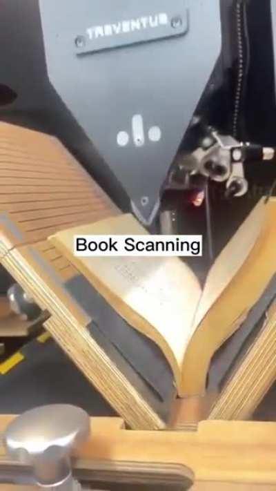 How books are scanned.