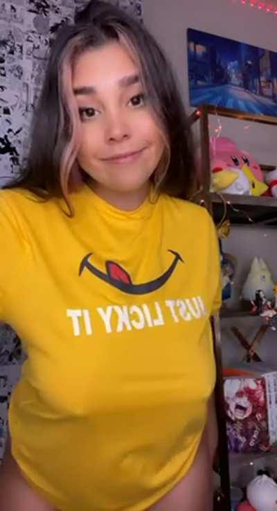 If I surprised you… then you have to lick my nipples