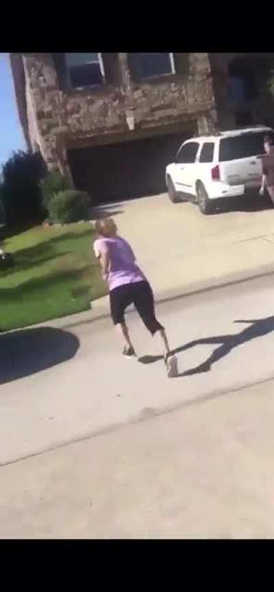 Girl brings bat to a brawl then gets mad when it’s taken from her and used on her