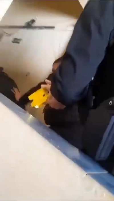 La policia demuestra la efectividad real de las TASERs para reducir a un posible delincuente de manera no letal.
