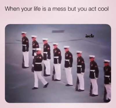 His palms are sweaty, knees weak, arms are heavy