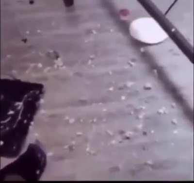 Me when I'm crying ,because I got cake all over my face.