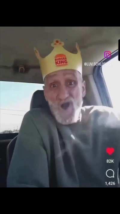 He's having it his way! 