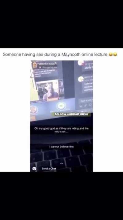 Irish student forgets to mute his mic.. do you drop out after this?
