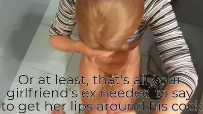 Blowjobs don't count as cheating. Or at least her ex says so