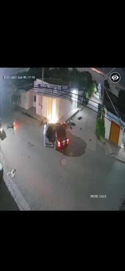 White shirt noped out of there